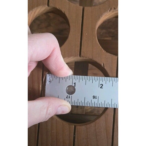 Vintage Redwood Picnic Table Condiments Holder For Picnics BBQ Parties Wooden - Picture 12 of 13